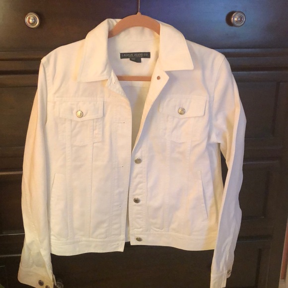 Lauren Jeans White Jean Jacket - Picture 1 of 7